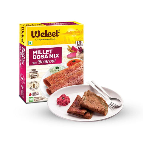 weleet  instant beetroot millet  dosa mix