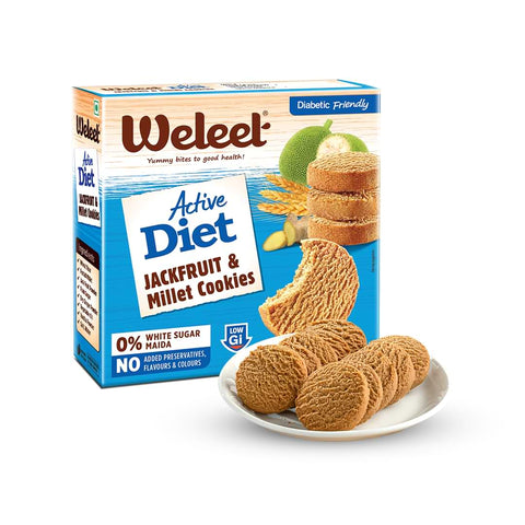active diet jackfruit & millet cookies