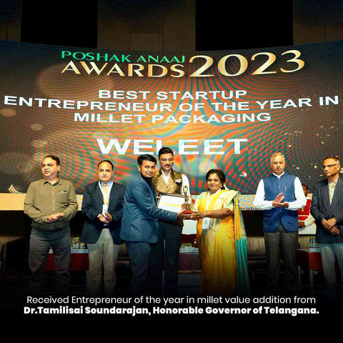 WE HAVE GRACIOUSLY RECEIVED THE POSHAK ANAAJ AWARD 2023