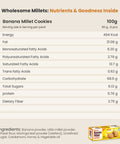 banana millet cookies nutrition table