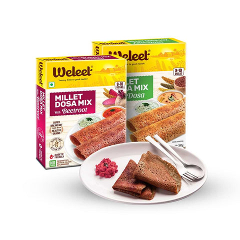 assorted pack of millet beetroot adai dosa mix