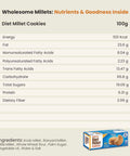 diet millet cookies nutrition table