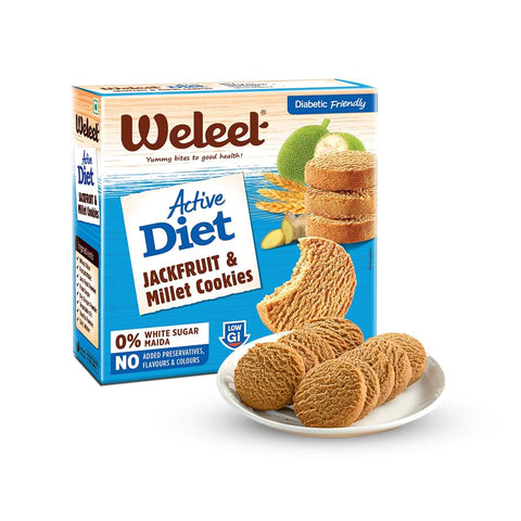 active diet jackfruit & millet cookies 