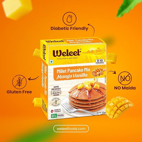 Pancake Mix –  Mango Vanilla - pack of 2| (200g each)