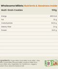 multi-grain cookie nutrients table