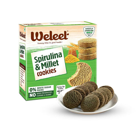 Spirulina & Millet Digestive Healthy Cookies | 270g