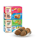 4 combo pack of sweet potato, diet millet, spirulina and jack fruit & millet cookies